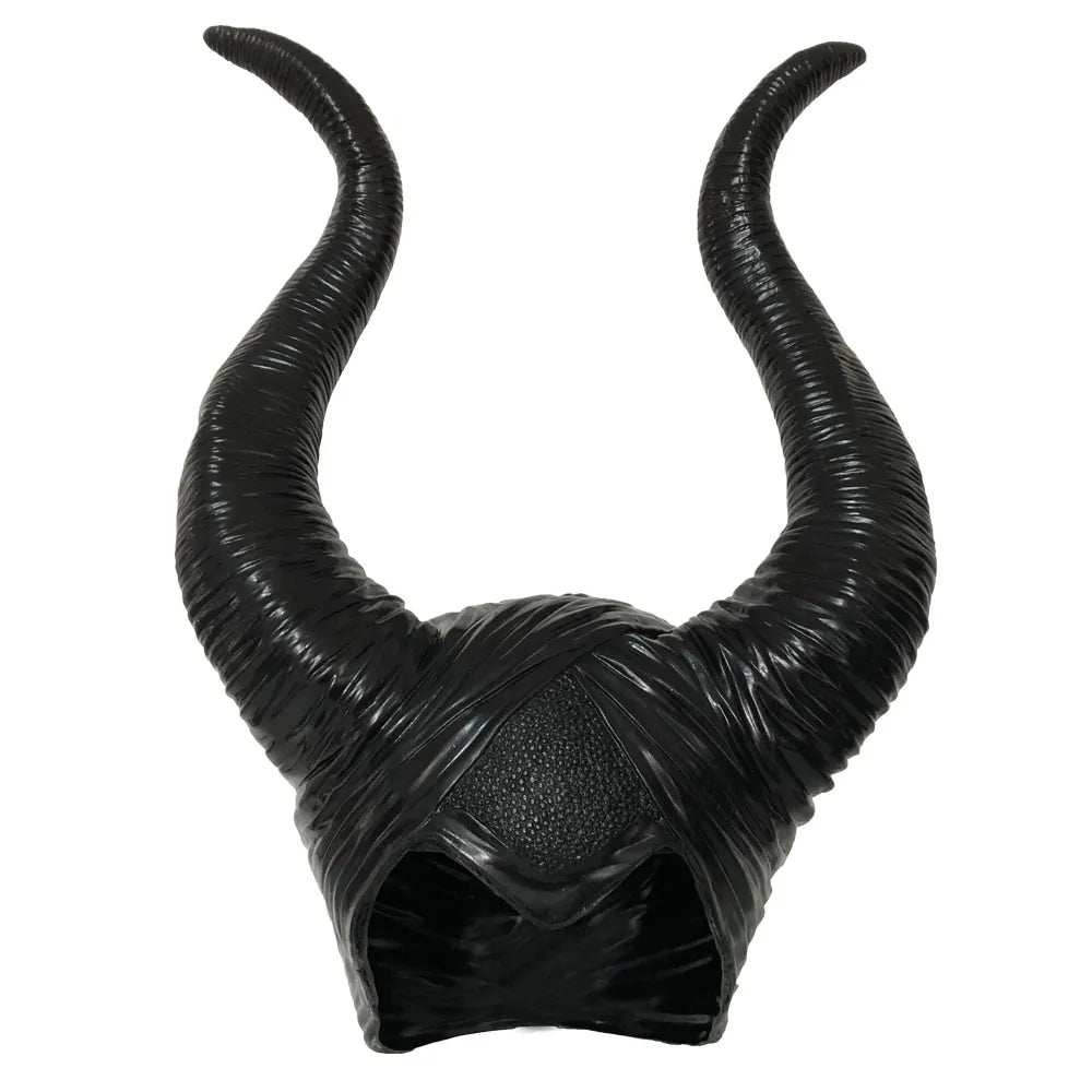 Girls Horns Hat Black Queen Cosplay Headpiece - D N A WeaDWeaR