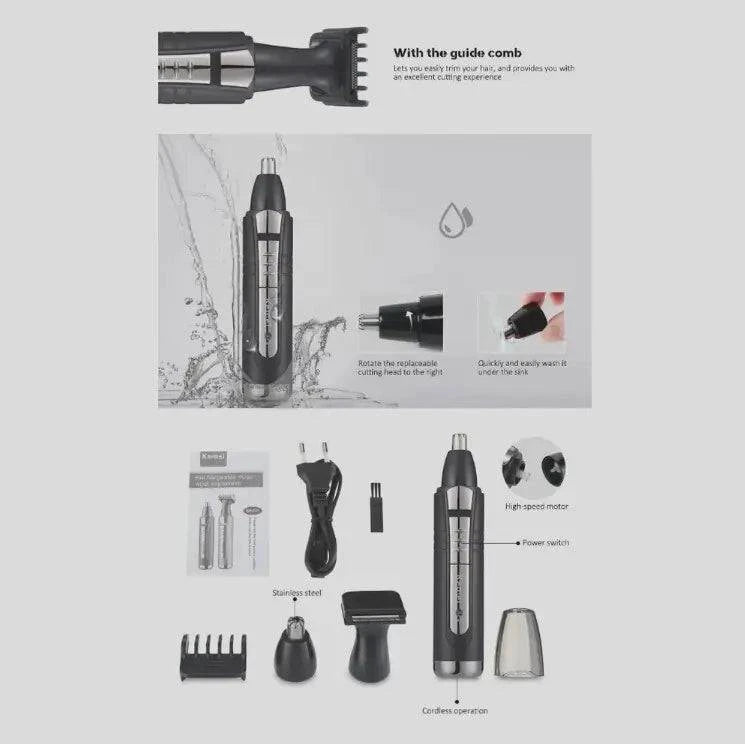 2-in-1 Nose and Hair Trimmer grooming - D N A Fitness&Beauty