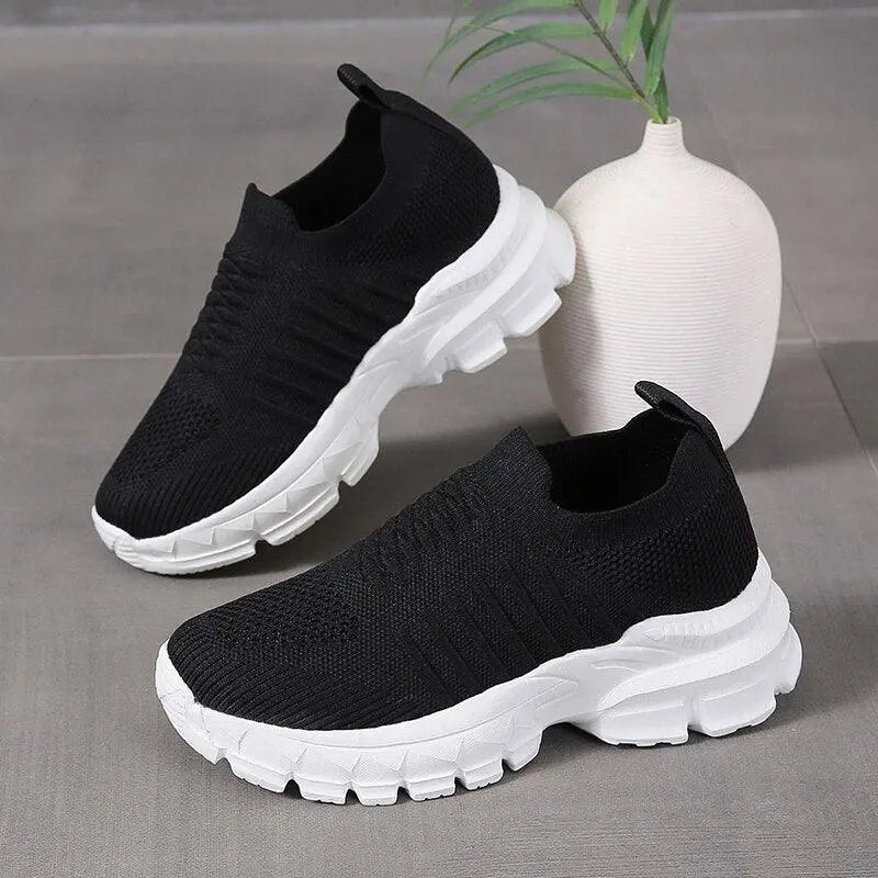 Women's Platform Casual Sneakers - D N A Fitness&Beauty