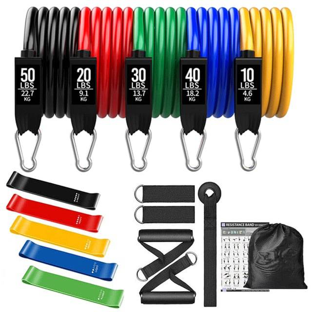 Fitness Exercises Resistance Bands Set - D N A Fitness&Beauty