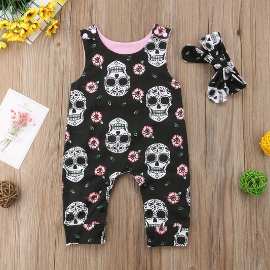 Baby Skull Romper Set - D N A WeaDWeaR