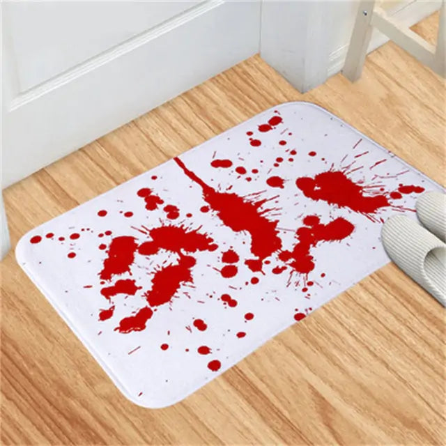 Halloween Bloody Door Mat - D N A WeaDWeaR