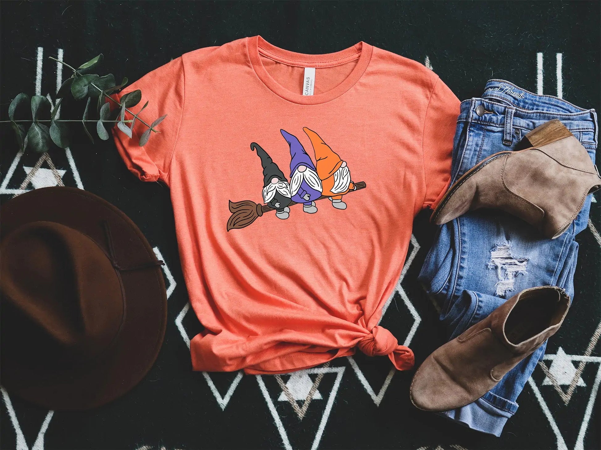 Halloween Flying Gnomes Shirt, Halloween Shirt - D N A WeaDWeaR