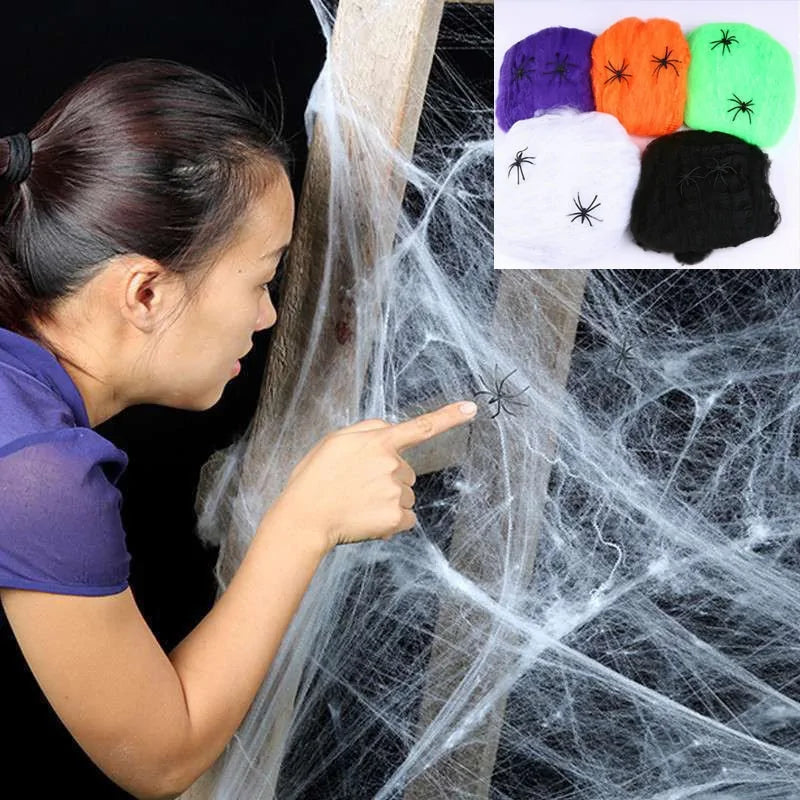 Spider Web Halloween Decoration - D N A WeaDWeaR