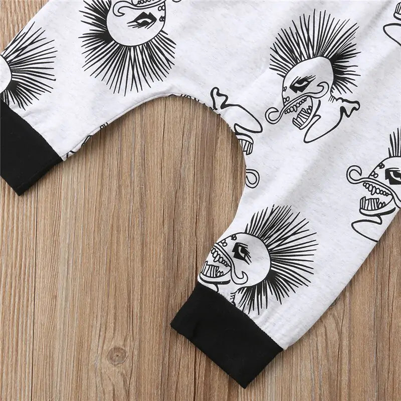 Baby Boy Clothes Black Skull - D N A WeaDWeaR