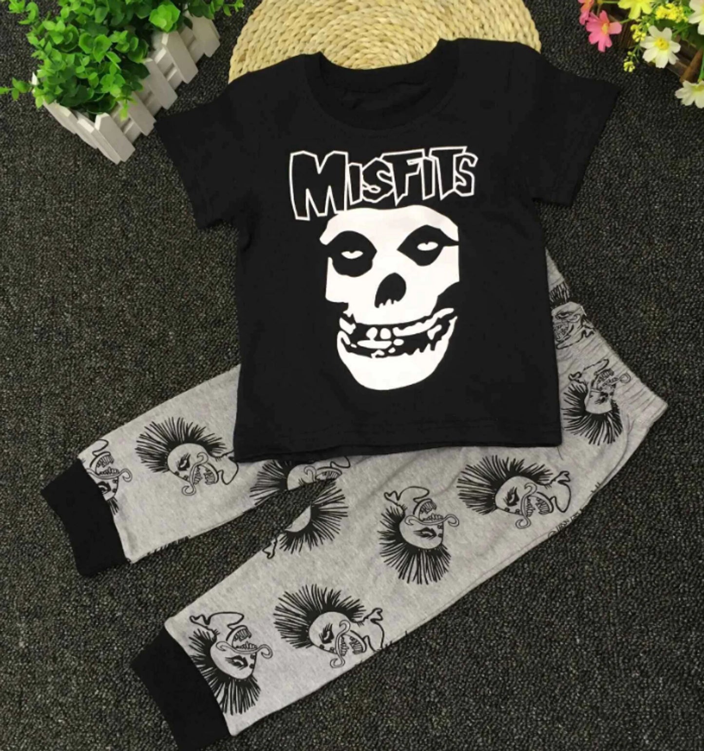 Baby Boy Clothes Black Skull - D N A WeaDWeaR