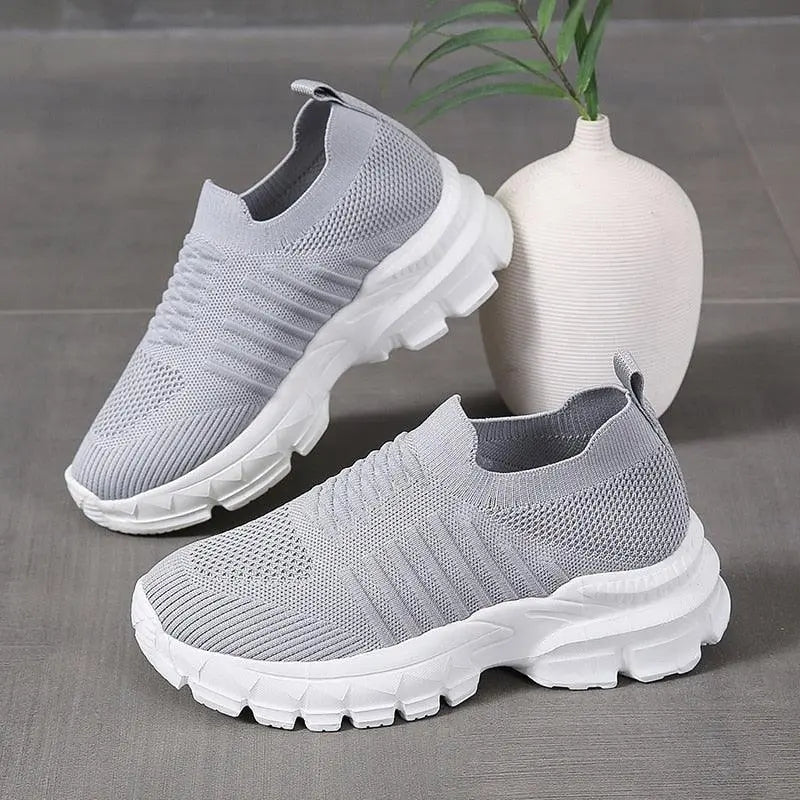 Women's Platform Casual Sneakers - D N A Fitness&Beauty