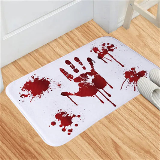 Halloween Bloody Door Mat - D N A WeaDWeaR