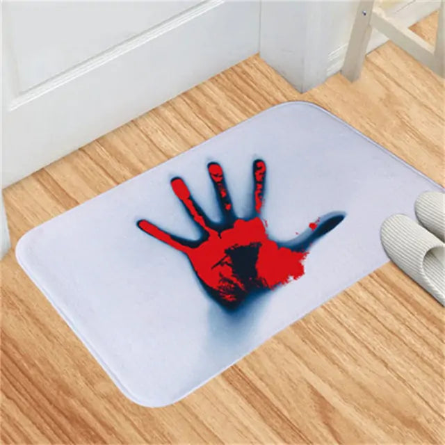 Halloween Bloody Door Mat - D N A WeaDWeaR