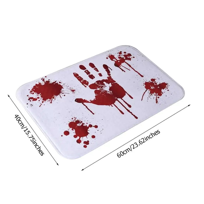 Halloween Bloody Door Mat - D N A WeaDWeaR