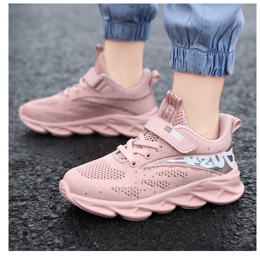 Lace-Up Girls Breathable Running Shoes - D N A Fitness&Beauty