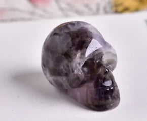 Healing Crystal Amethyst Skull - D N A WeaDWeaR