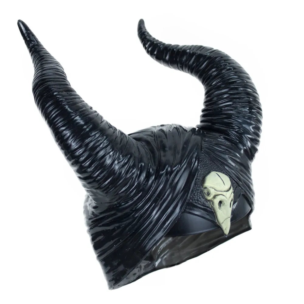 Girls Horns Hat Black Queen Cosplay Headpiece - D N A WeaDWeaR