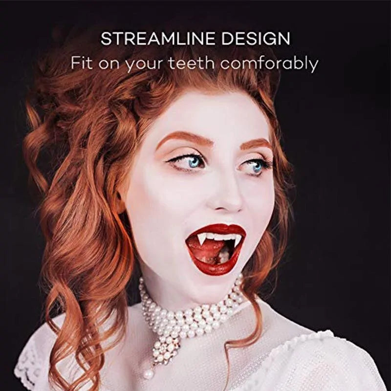 Retractable Halloween Vampire Fangs - D N A WeaDWeaR