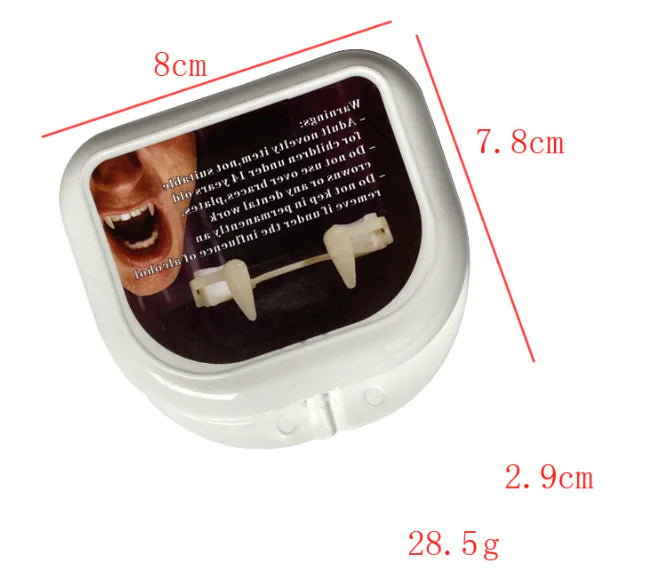 Retractable Halloween Vampire Fangs - D N A WeaDWeaR