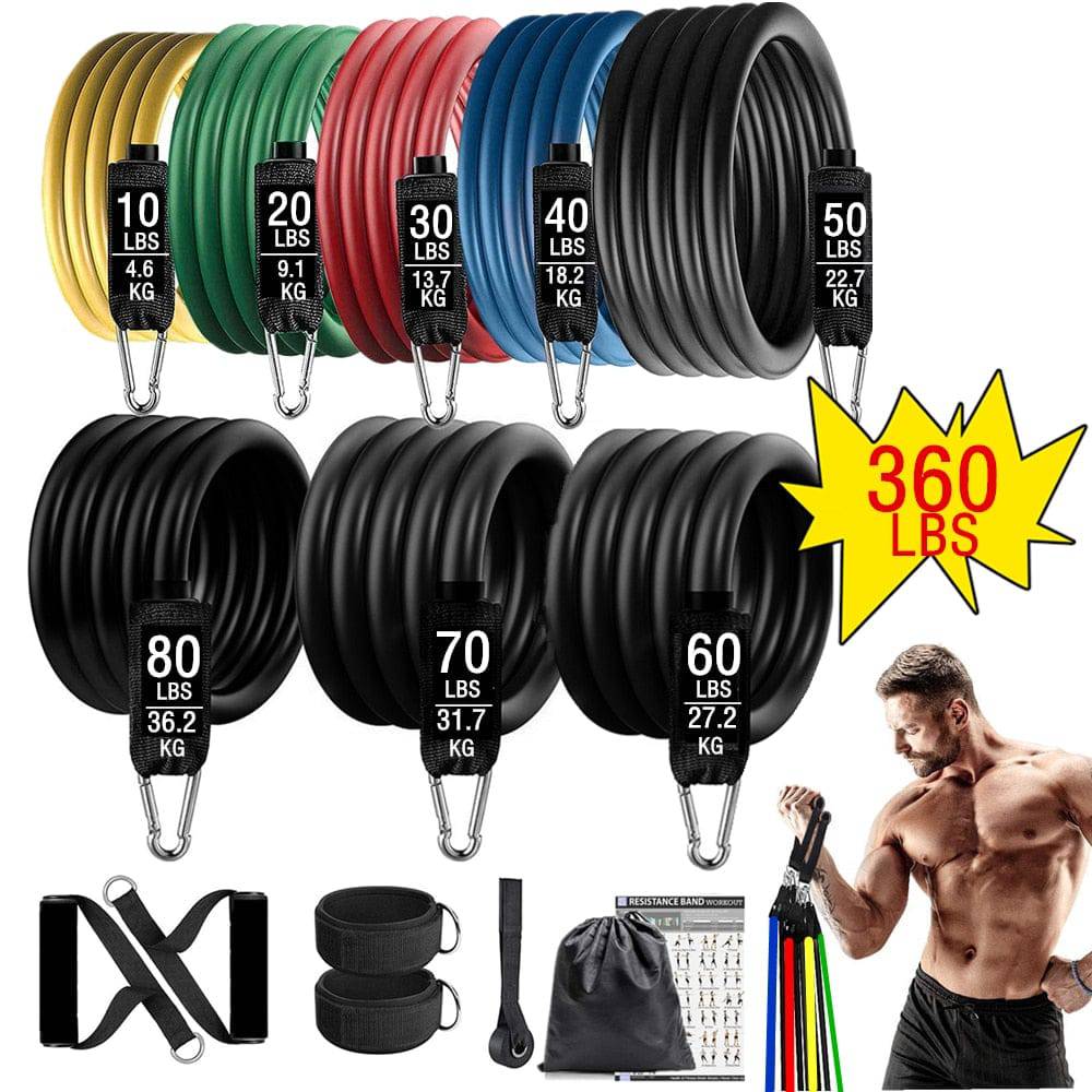 Fitness Exercises Resistance Bands Set - D N A Fitness&Beauty