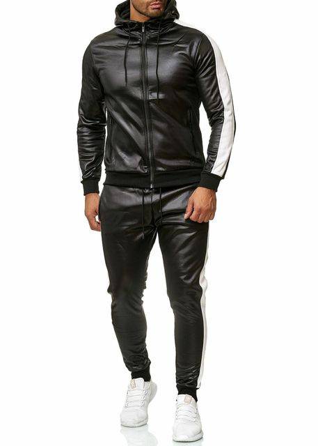 Men's Sweat Suit Hooded Jacket Pants Set - D N A Fitness&Beauty