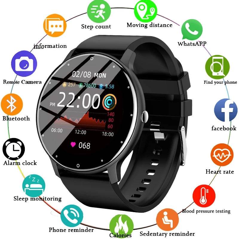 Full Touch Screen Fitness Smart Watch - D N A Fitness&Beauty