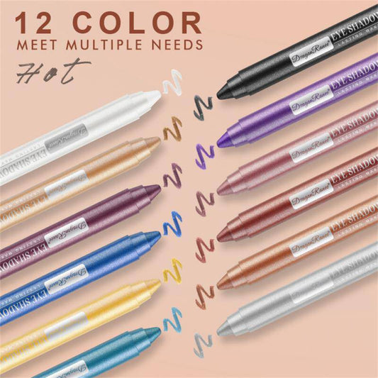 12 Colors Eyeshadow Pencil Set - D N A Fitness&Beauty